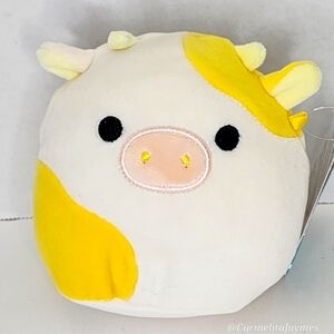 BODIE 💛🐮 5" Yellow Banana Cow Original Squishmallow By Kellytoy ☆ NWT ☆